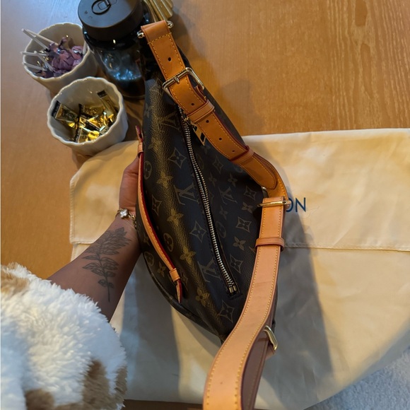 LV Brown Old Flower Bumbag / Fanny Pack - Picture 4 of 5